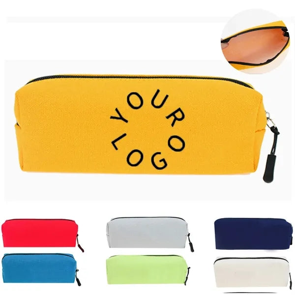 Zippered Canvas Pencil Case