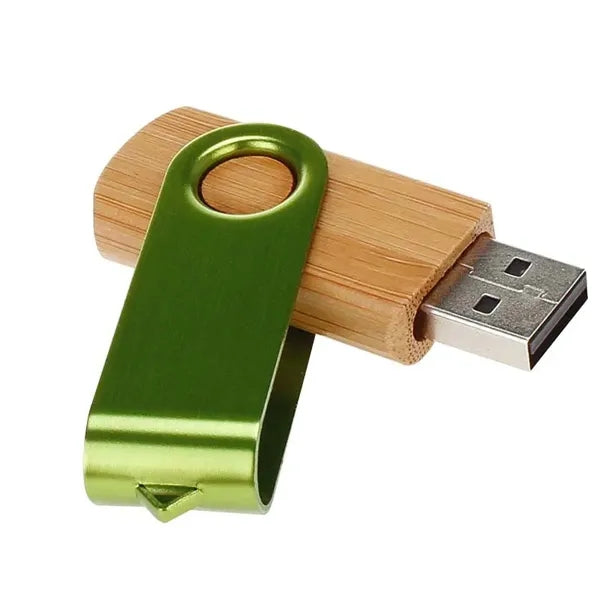 Wooden Swivel Twist Flash Drive 2.0