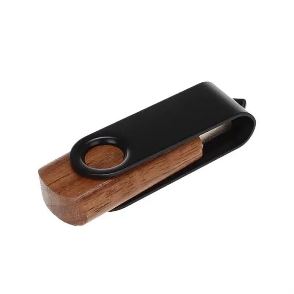 Wooden Swivel Twist Flash Drive 2.0