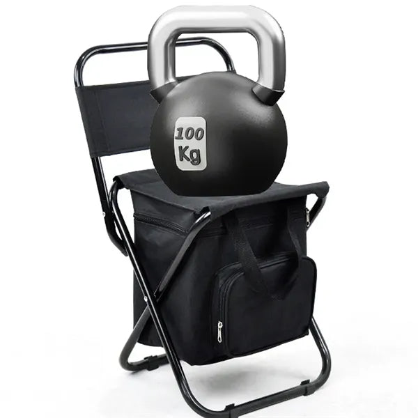Portable Folding Fishing Chair With Insulated Cooler