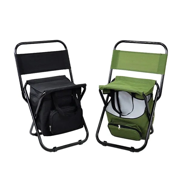Portable Folding Fishing Chair With Insulated Cooler