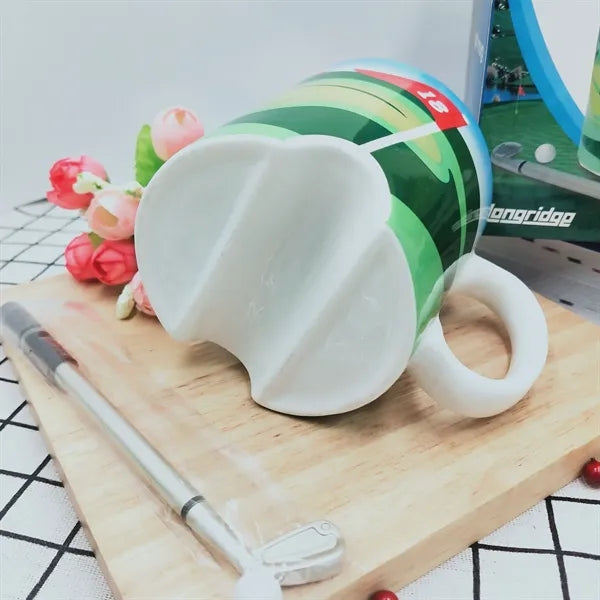 Pitch Putt ceramic mug W/Pen And Mini Golf Ball