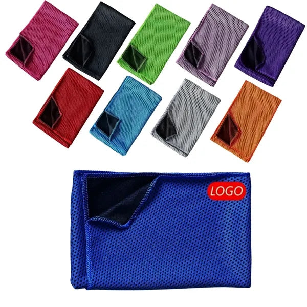 Breathable Soft Cooling Towels with Portable Bottle