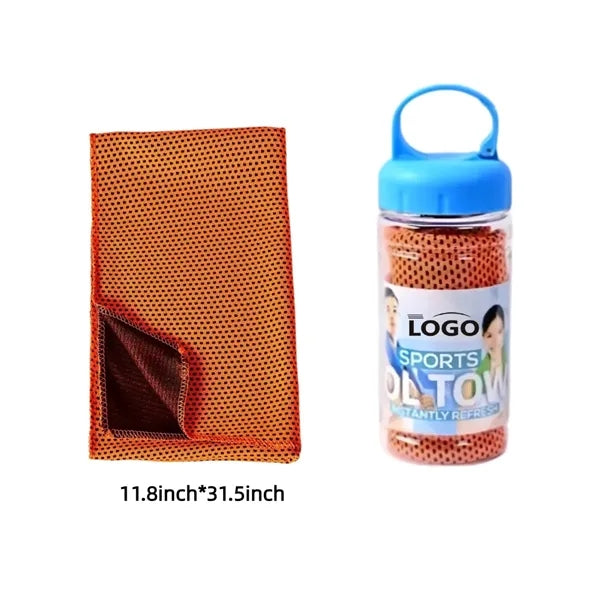 Breathable Soft Cooling Towels with Portable Bottle
