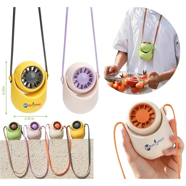 Wearable Neck Fan USB Rechargeable Portable Cooler