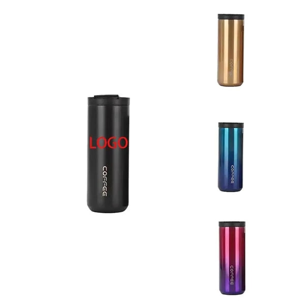17 oz Stainless Steel Coffee Tumbler with Flip Lid