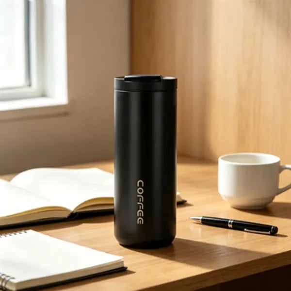 17 oz Stainless Steel Coffee Tumbler with Flip Lid
