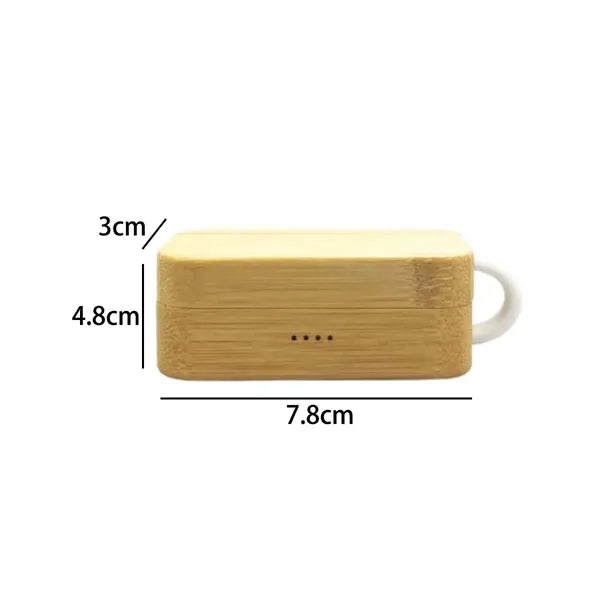 Bamboo Wireless Earbuds with Charging Case