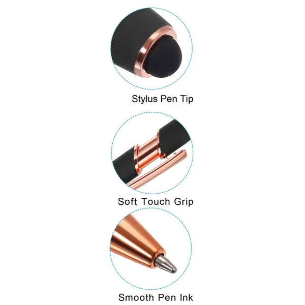 LuxeTouch Dual-Tip Stylus & Ballpoint Pen