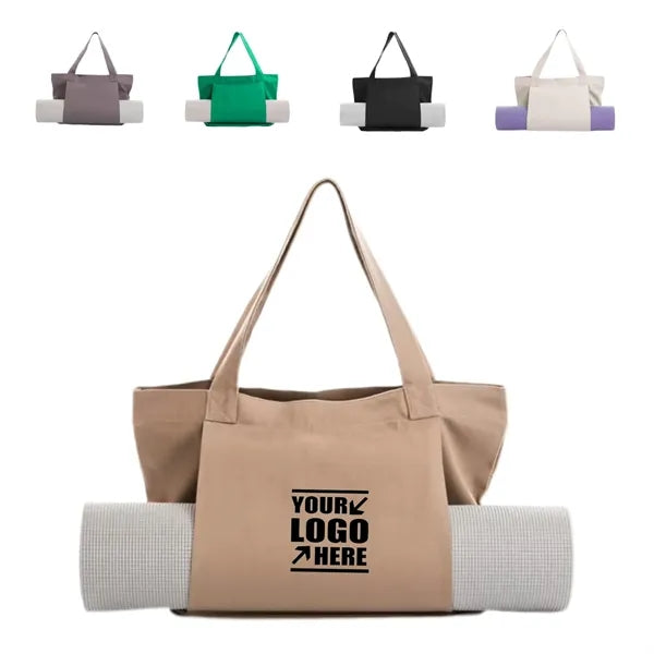 Canvas Yoga Mat Storage Tote Bag