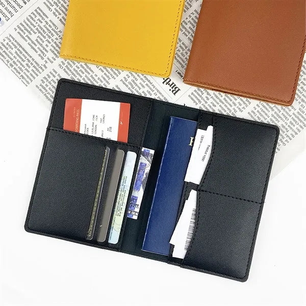 Multi-Purpose Pu Leather Passport Holder & Travel Wallet