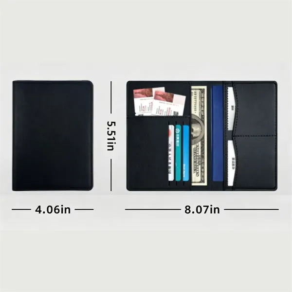 Multi-Purpose Pu Leather Passport Holder & Travel Wallet
