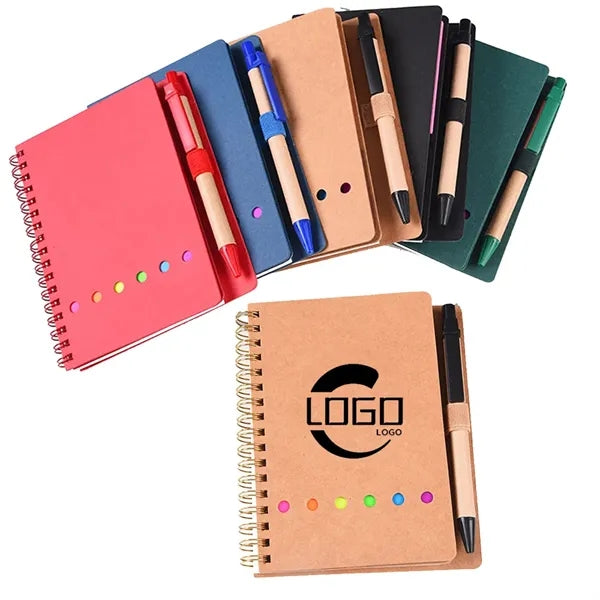 Recycled Kraft Paper Notebook With Pen