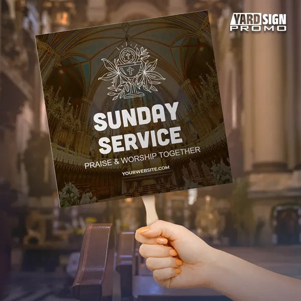 24x24 Custom Outdoor Yard Signs Sunday Service