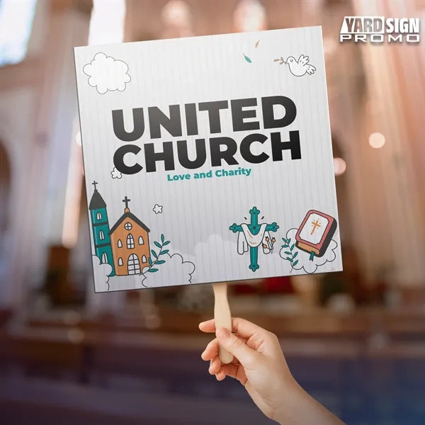 12x12 Custom Outdoor Yard Signs United Church