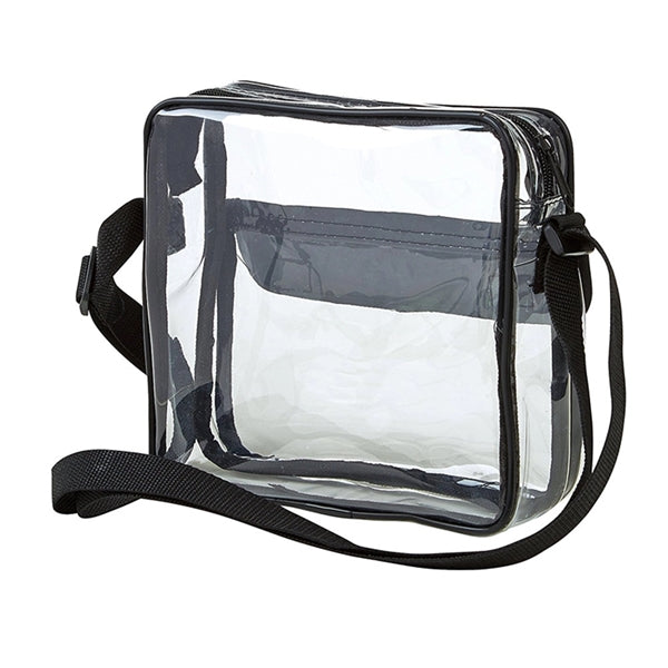 Clear Cross-Body Messenger Shoulder Bag