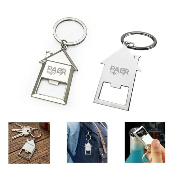 House Shaped Keychain Bottle Opener