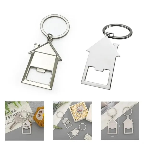 House Shaped Keychain Bottle Opener