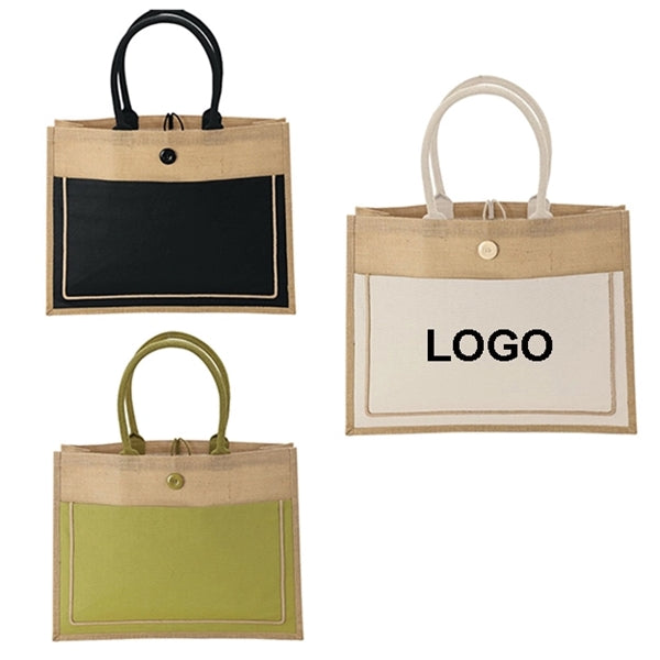 Eco-friendly Jute Shopping Tote Bag