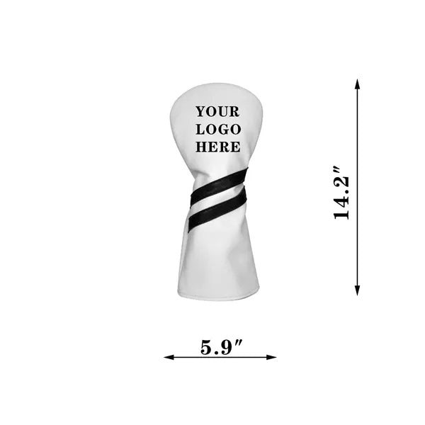 Premium PU Golf Wood Club Head Cover With Custom Single-Colo