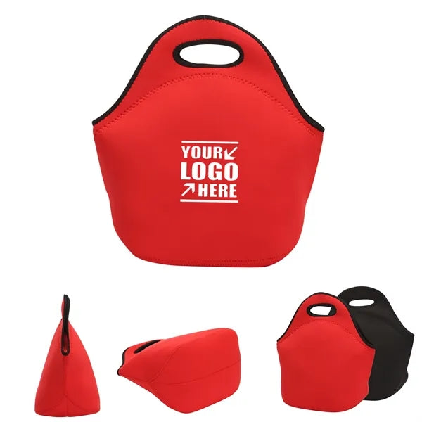 Zippered Neoprene Waterproof Lunch Tote