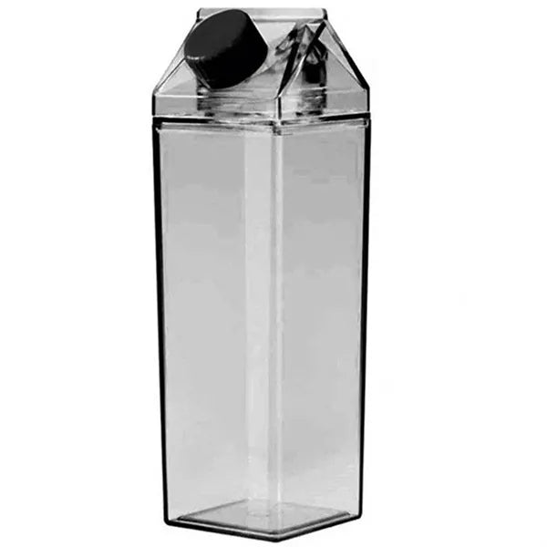17OZ Transparent Square Plastic Milk Cup