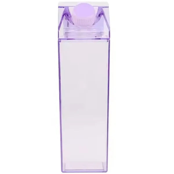 17OZ Transparent Square Plastic Milk Cup