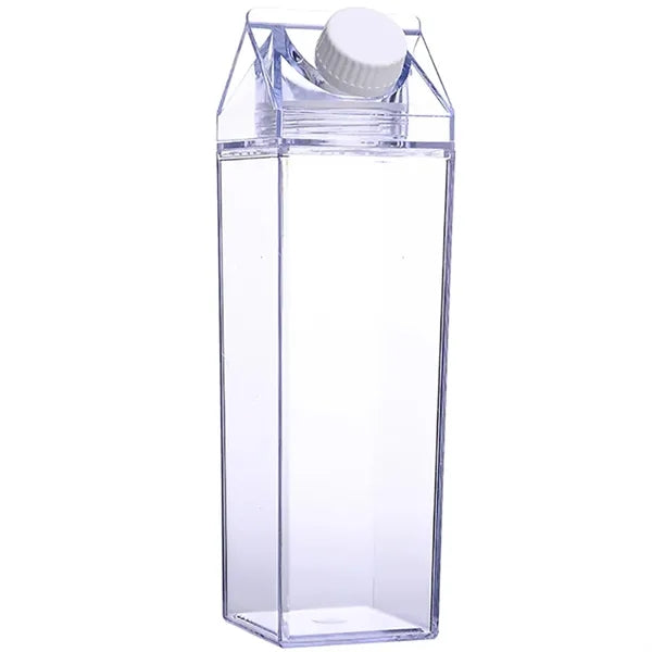 17OZ Transparent Square Plastic Milk Cup