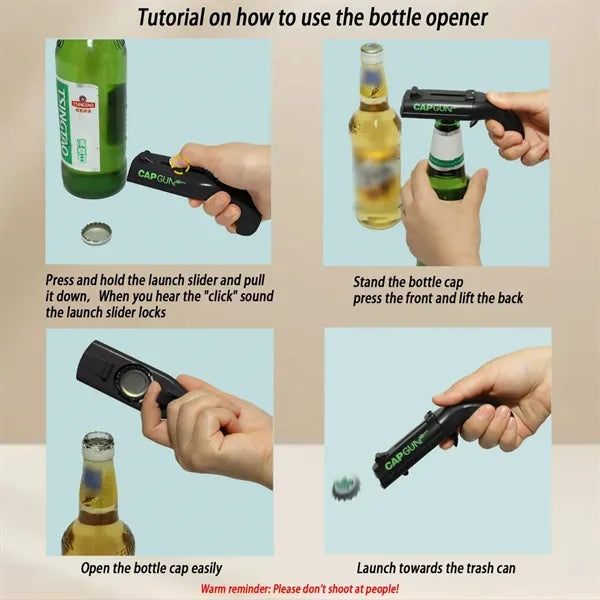 Cap Launcher Beer Bottle Opener Party Bar Tool