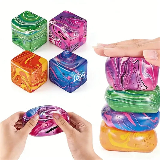 Marble Squishy Cube Toy
