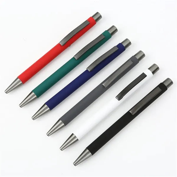 Soft rubber coated full-color metal pen