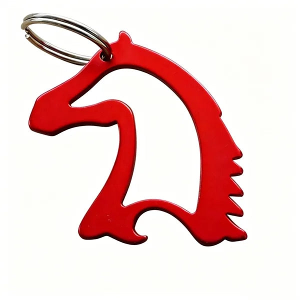 Horse Head Bottle Opener Keychain