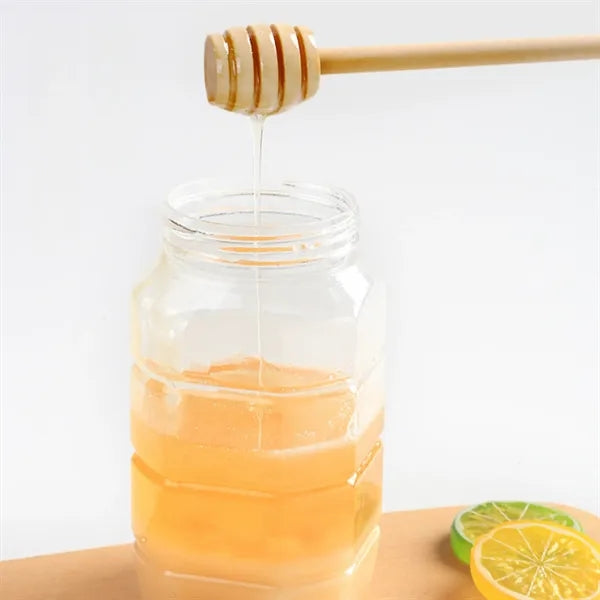 Natural Wood Honey Dipper Stick For Syrup And Jam