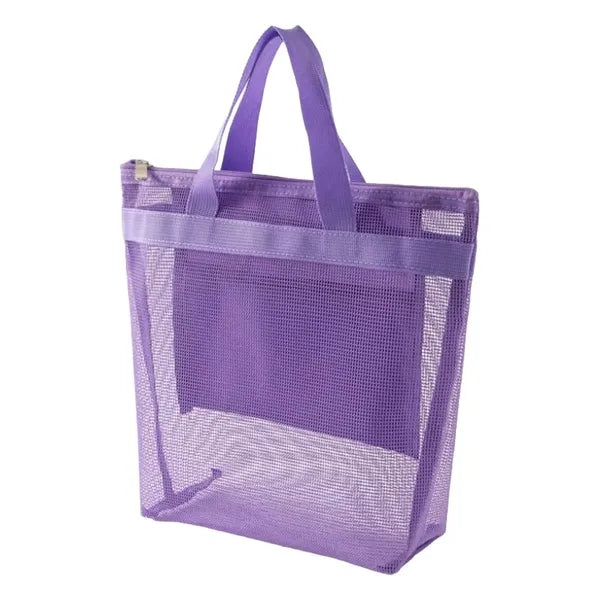 Large Mesh Zipper Toiletry Bag with Handles