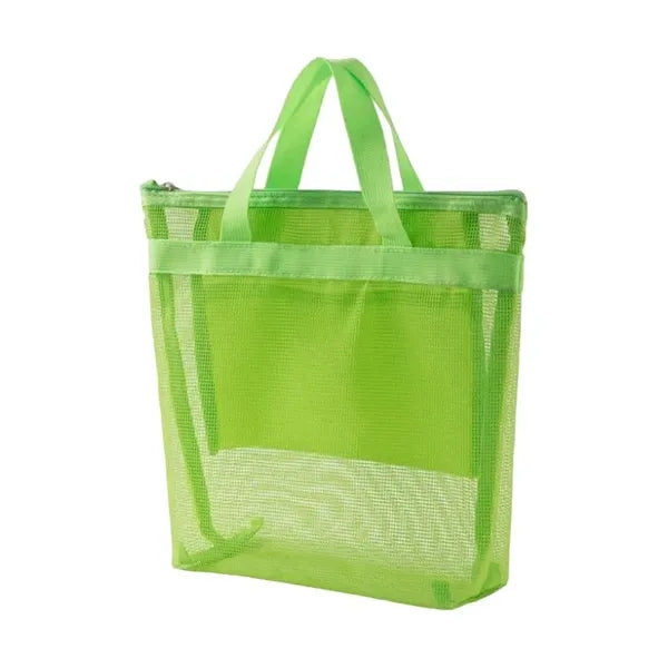 Large Mesh Zipper Toiletry Bag with Handles