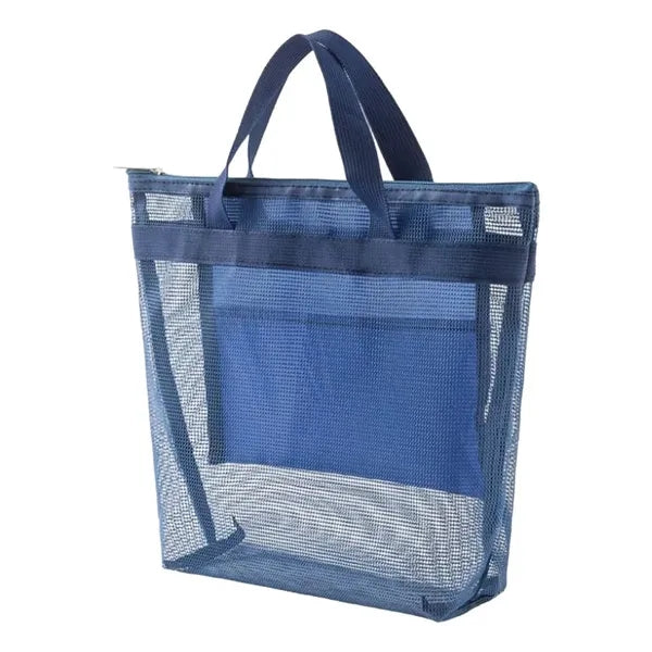 Large Mesh Zipper Toiletry Bag with Handles