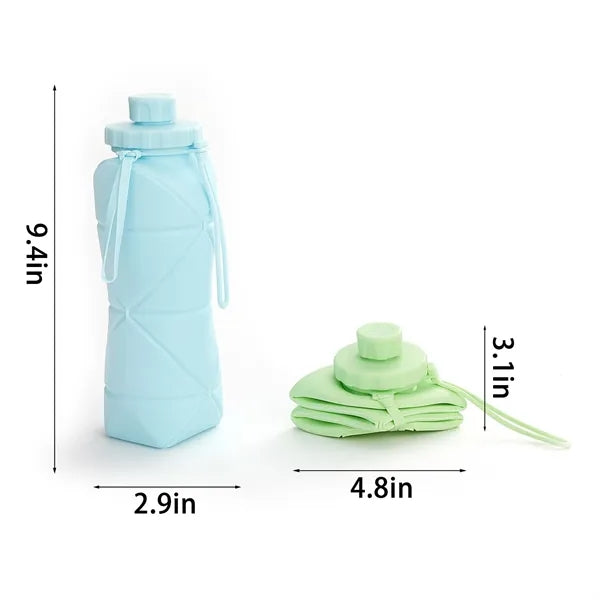 27 OZ. Large Capacity Foldable Silicone Water Bottle