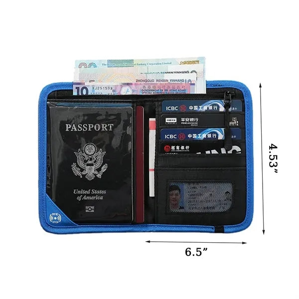 Rfid Blocking Passport Travel Pouch