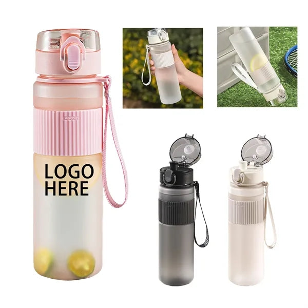 19 OZ. Portable Sports Pop-top Water Bottle with Handle
