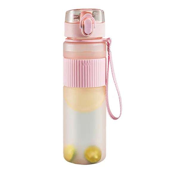 19 OZ. Portable Sports Pop-top Water Bottle with Handle