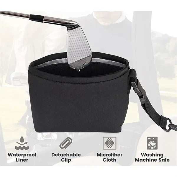 Portable Golf Club And Ball Cleaner Bag
