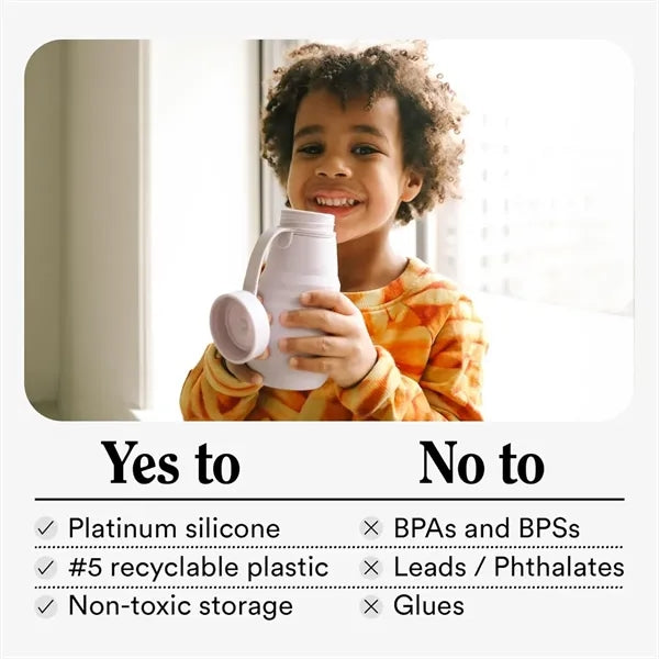 20 Oz Collapsible Silicone Water Bottle