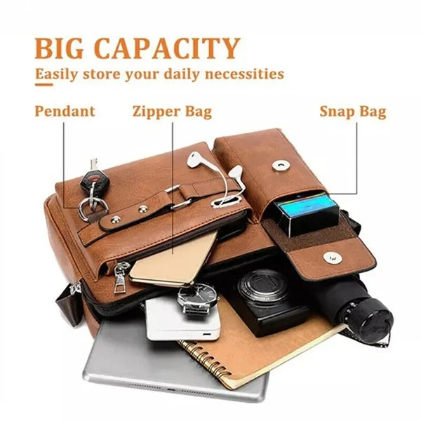 Men'S Business Briefcase Messenger Bag