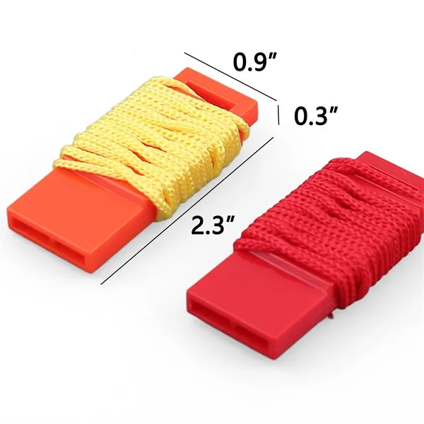 Emergency Pealess Survival Whistle with Lanyard