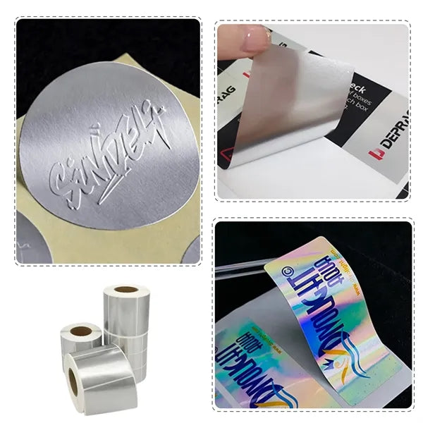 Foil Stickers Waterproof PVC Label Decals