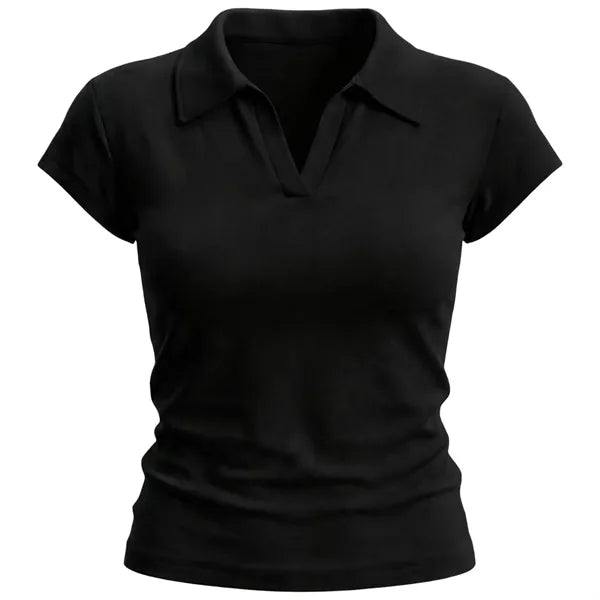 Women's Breathable Eco-Friendly Slim Polo Shirts