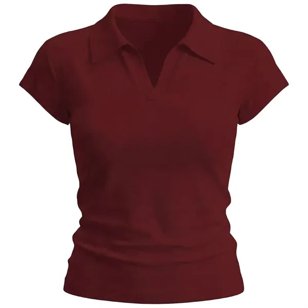 Women's Breathable Eco-Friendly Slim Polo Shirts
