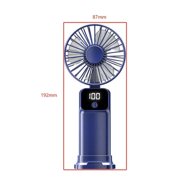 Portable Foldable 1200mAh Battery Handheld Neck USB Fan