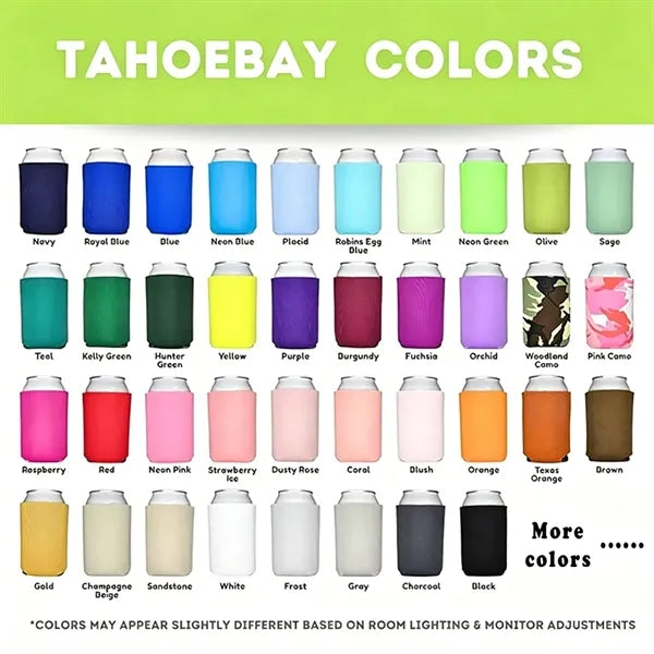 Blank Sublimation Soft Foam Can Cooler Sleeves