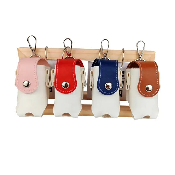 Portable Two-Tone Clip-On PU Golf Ball Pouch